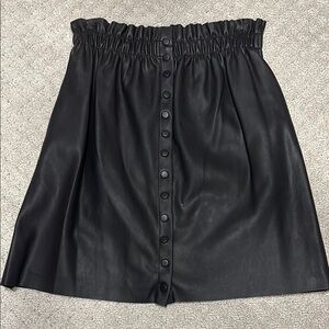 Black Leather Skirt